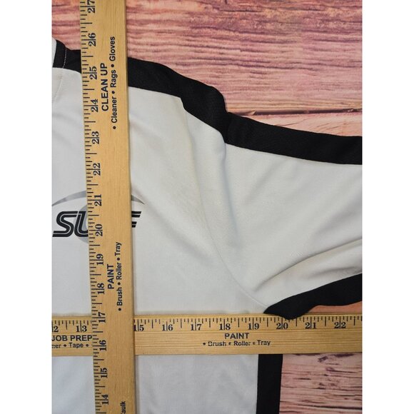 Nike Dri-Fit Surf Slim Fit Jacket Large White/Black Polyester - Picture 7 of 7